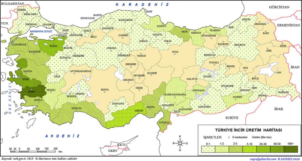 Fig production regions map of Turkey https://scagriconsult.com