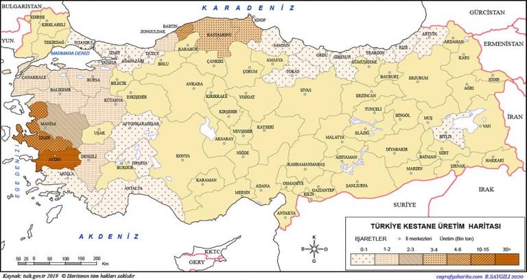 Which Fruits Grow In Turkey? | Turkey Fruit Growing Map - SCagriconsult.com